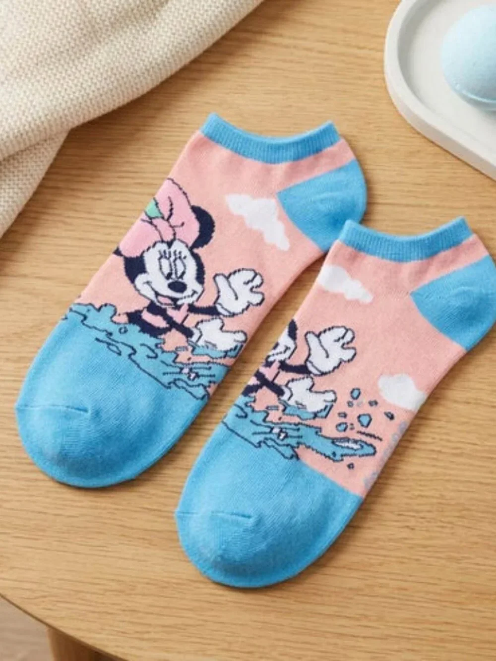 6 Pairs Women's Low Cut Ankle Socks Size 9-11 Colorful Cartoon Character Novelty